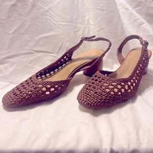 JustFab Sage Tan Heeled Sandal Size 9.5